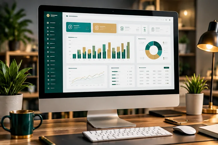 Business management dashboard and analytics software
